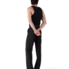 Camisola sem mangas com canelado desbotado Camisola sem mangas com canelado desbotado
