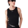 Camisola sem mangas com canelado desbotado Camisola sem mangas com canelado desbotado