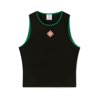 Camisola sem mangas com logótipo de diamante