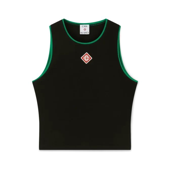 Camisola sem mangas com logótipo de diamante Camisola sem mangas com logótipo de diamante
