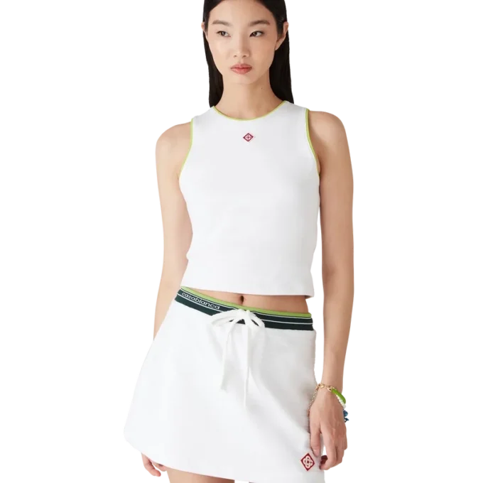 Camisola sem mangas com logótipo de diamante