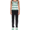 Camisola sem mangas com riscas degradadas Camisola sem mangas com riscas degradadas