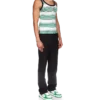 Camisola sem mangas com riscas degradadas Camisola sem mangas com riscas degradadas