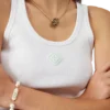 Camisola sem mangas em jersey canelado Camisola sem mangas em jersey canelado