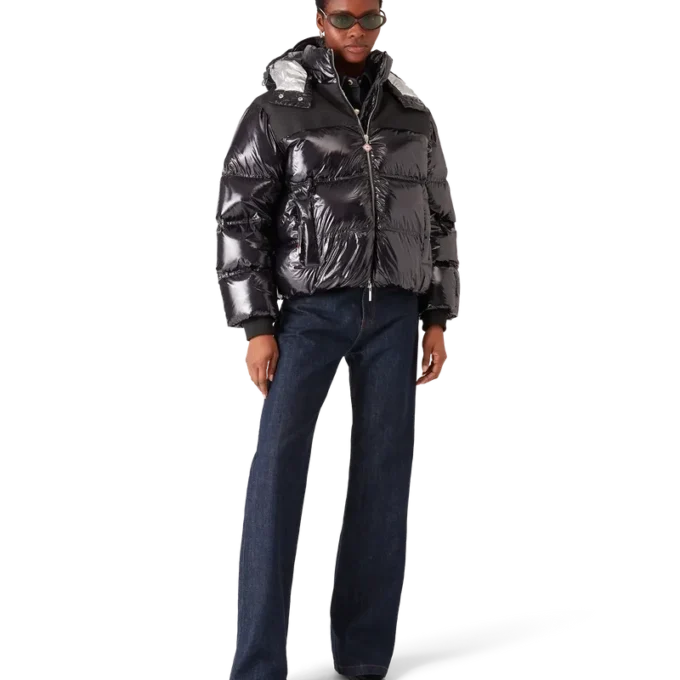 Casaco acolchoado de nylon Casaco acolchoado de nylon