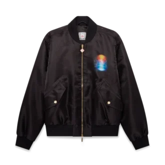 Casaco Bomber em Organza com Gradiente