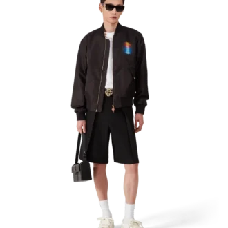 Casaco Bomber em Organza com Gradiente