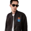 Casaco Bomber em Organza com Gradiente