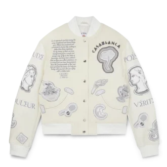 Casaco Bomber em Patchwork de Chenille