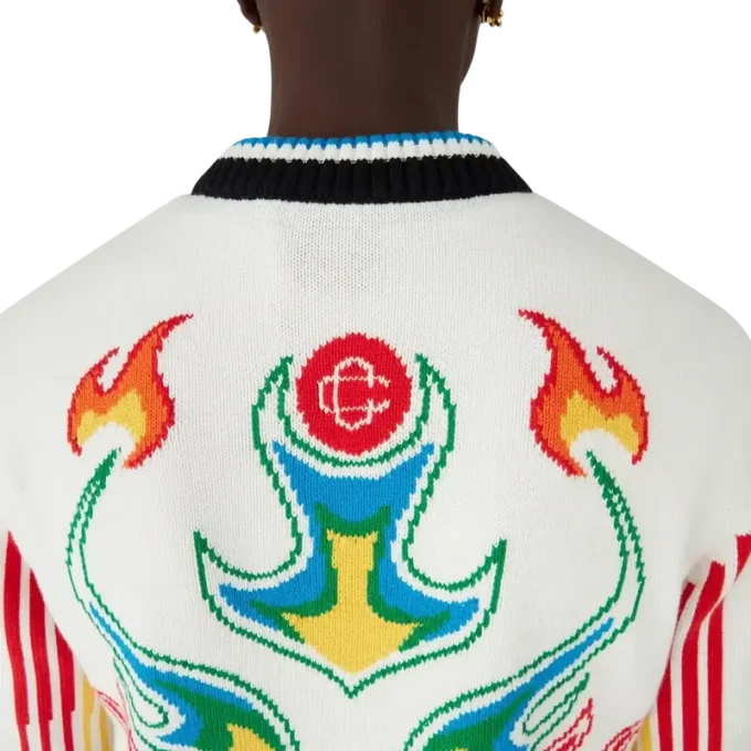 Casaco Casa Club em malha de algodão Flame Laurel