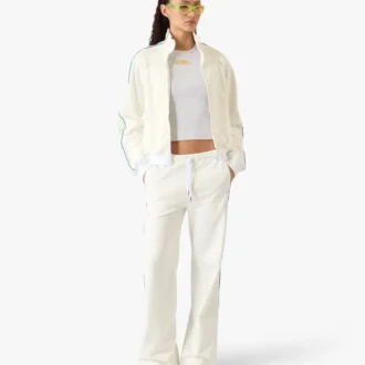Casaco com fecho de correr White Laurel Track