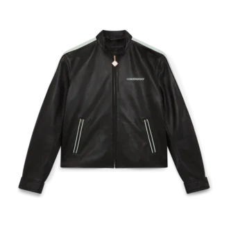 Casaco de couro estilo motociclista Casaco de couro estilo motociclista