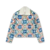 Casaco de Pele Sintética Jacquard Casaco de Pele Sintética Jacquard