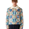 Casaco de Pele Sintética Jacquard Casaco de Pele Sintética Jacquard