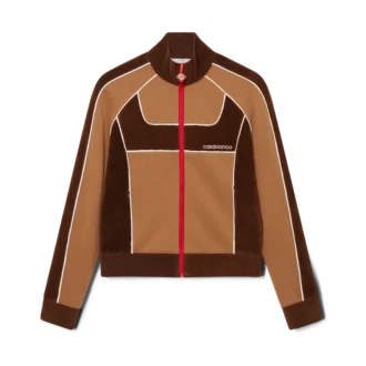 Casaco de treino com painéis em chenille