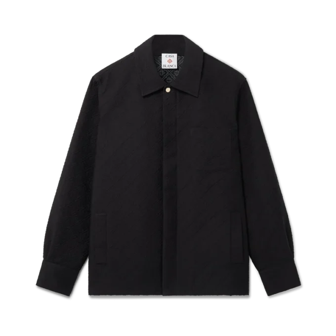 Casaco-jaqueta em jacquard Casaco-jaqueta em jacquard