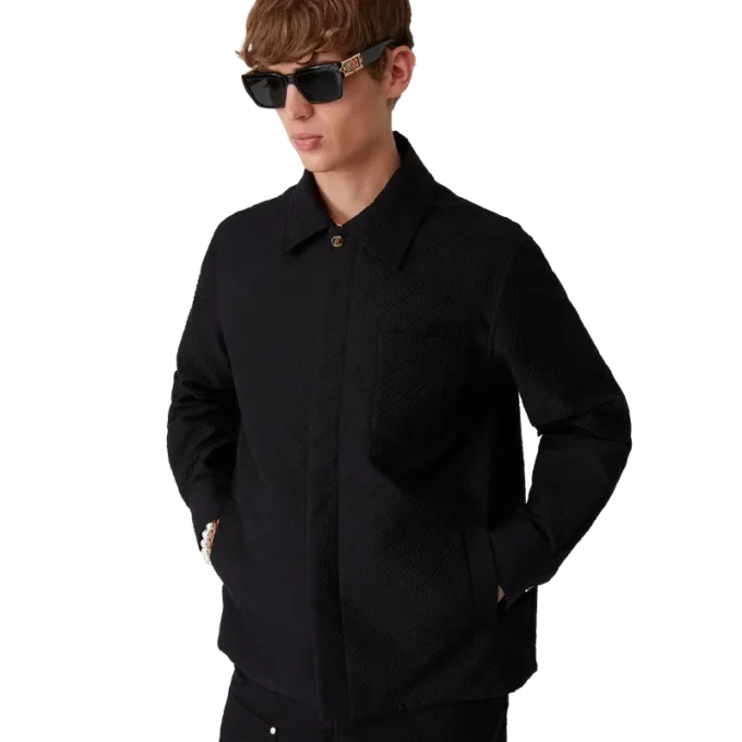 Casaco-jaqueta em jacquard Casaco-jaqueta em jacquard