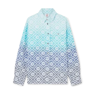 Casaco-jaqueta em jacquard com gradiente Monogram