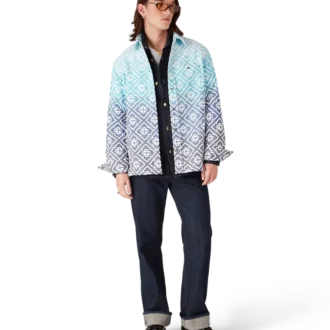Casaco-jaqueta em jacquard com gradiente Monogram