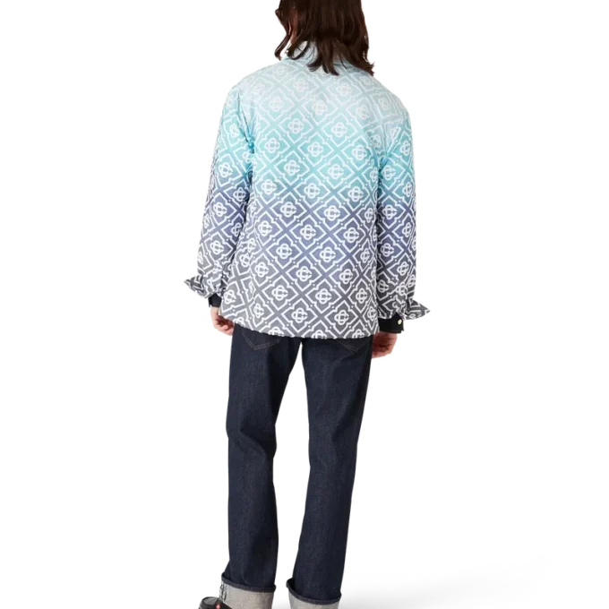 Casaco-jaqueta em jacquard com gradiente Monogram