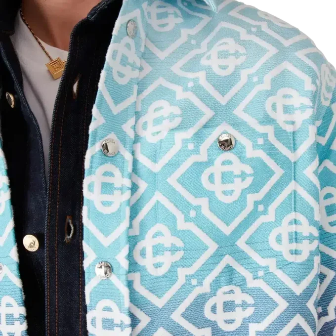 Casaco-jaqueta em jacquard com gradiente Monogram