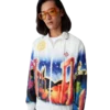 Casaco Windbreaker Midnight Acropolis Casaco Windbreaker Midnight Acropolis