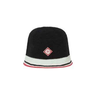 Chapéu de croché às riscas