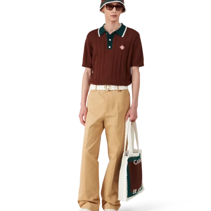 Chapéu de croché às riscas