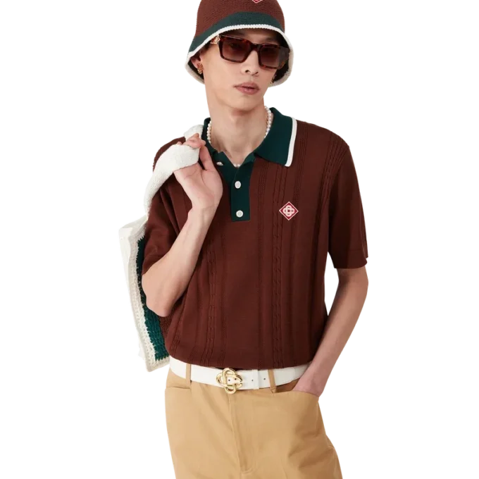 Chapéu de croché às riscas