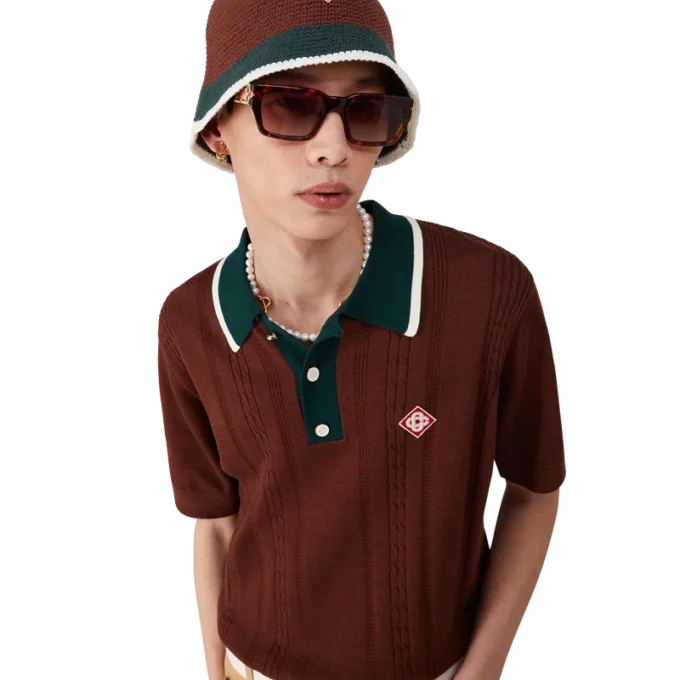 Chapéu de croché às riscas