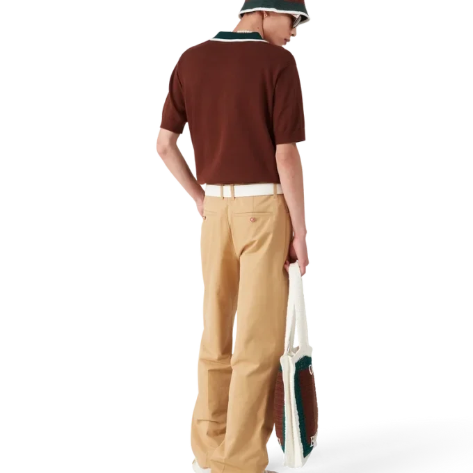 Chapéu de croché às riscas