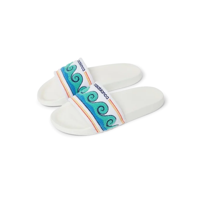 Chinelo de felpo Greco Wave para mulher