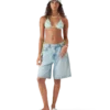 Chinelos de piscina Monogram brancos para mulher