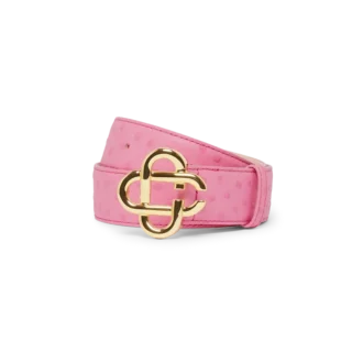 Cinto com logótipo CC em relevo rosa