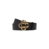 Cinto de homem com fivela com logótipo CC em preto e dourado Cinto de homem com fivela com logótipo CC em preto e dourado