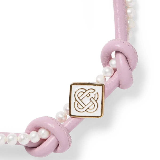 Colar com nó rosa Colar com nó rosa