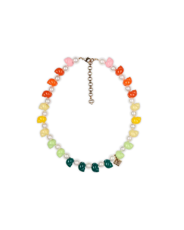 Colar de conchas e pérolas Colar de conchas e pérolas