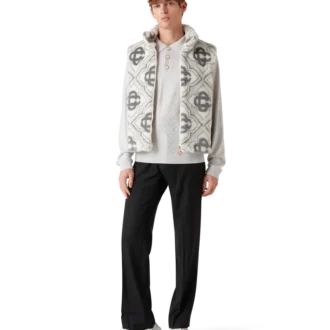 Colete Monogram em Pele Sintética