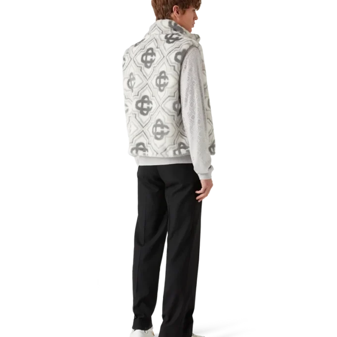 Colete Monogram em Pele Sintética