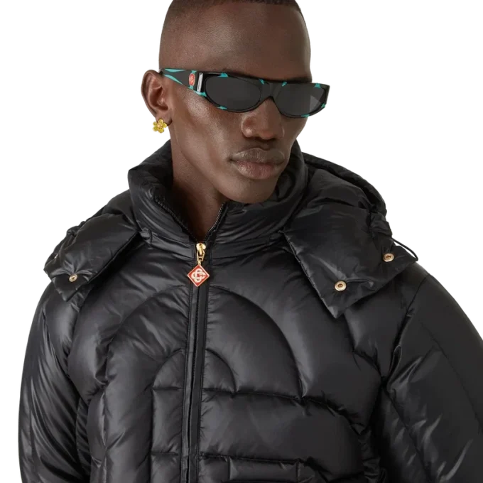 Óculos de sol desportivos em preto e menta