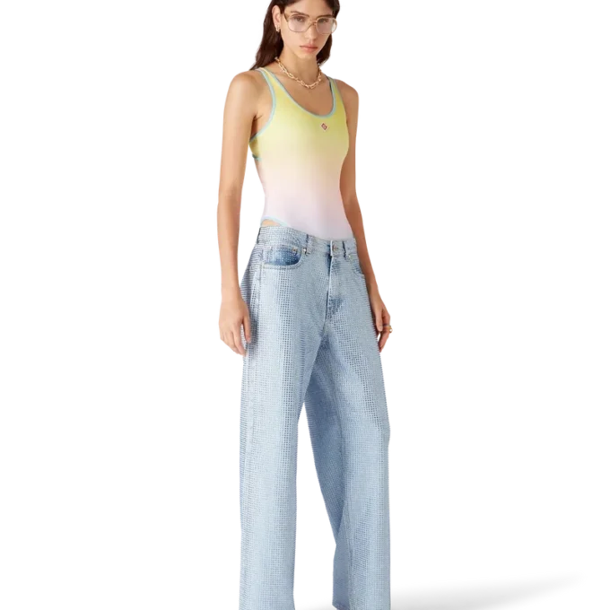 Fato de banho com gradiente