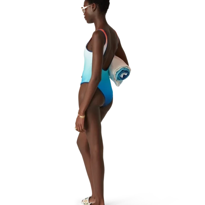 Fato de banho com gradiente