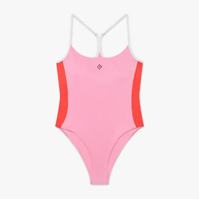 Fato de banho Monogram rosa Fato de banho Monogram rosa