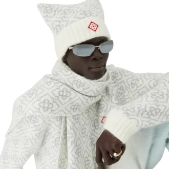 Gorro de esqui em mohair com monograma