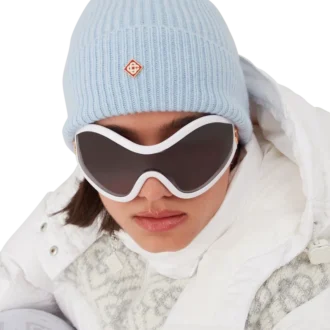 Gorro de malha canelada em lã Gorro de malha canelada em lã