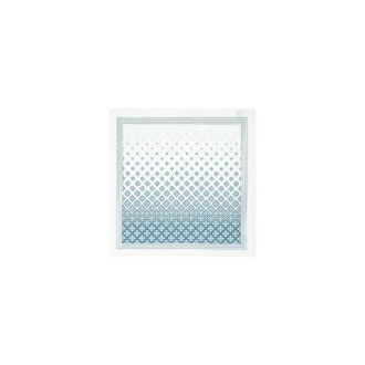 Lenço de seda médio com monograma em degradê Lenço de seda médio com monograma em degradê