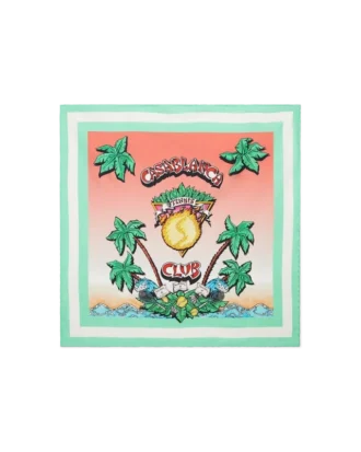 Lenço de seda médio Tennis Club