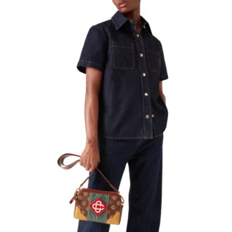 Mala a tiracolo Monogram castanha Mala a tiracolo Monogram castanha