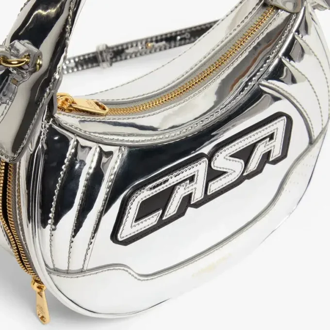 Mala Biker Bolsa Prateada