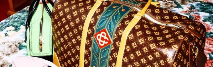 Mala de fim de semana Monogram castanha